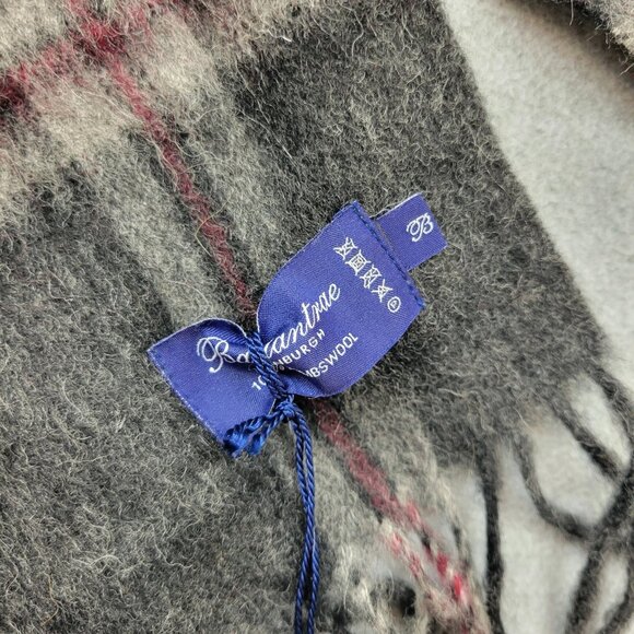 Ballantrae Edinburgh Lambswool Scarf Tartan Plaid Thomson Charcoal New - Picture 8 of 9